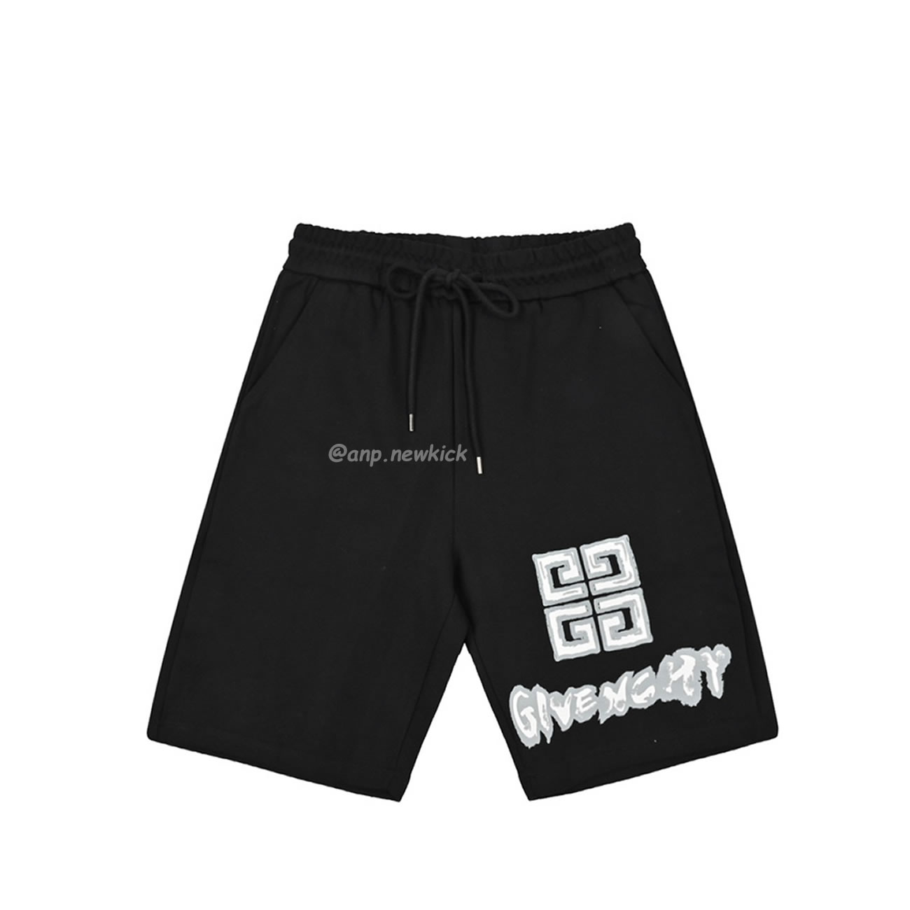 Givenchy 24ss Hand Drawn Logo Checkered Shorts (1) - newkick.app